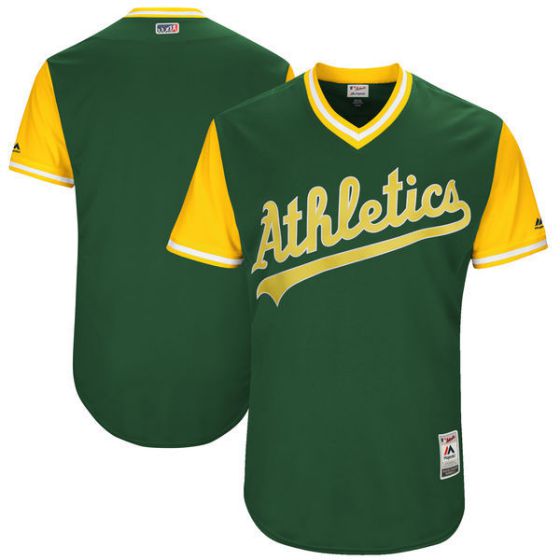 Men Oakland Athletics Blank Green New Rush Limited MLB Jerseys